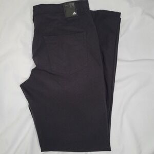 Adidas Pants Men Primegreen 5 Pocket Stretch Tapered Fit Golf Black Sz 35x34